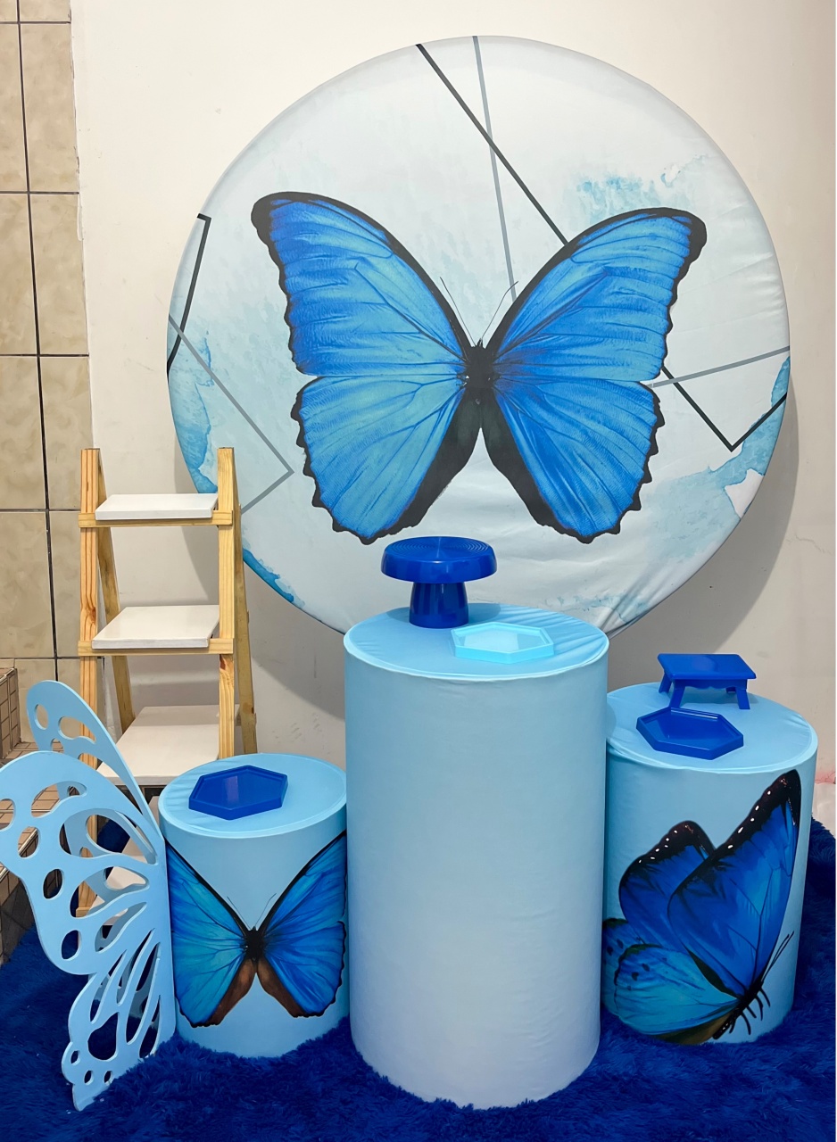 Kit Bolinho - Borboleta Azul 🦋 - Me Pegue Monte