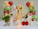 Decoração Com Balão G - Cerejinha - imagem 1