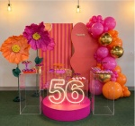 Decoração Floral - Laranja E Pink - imagem 1