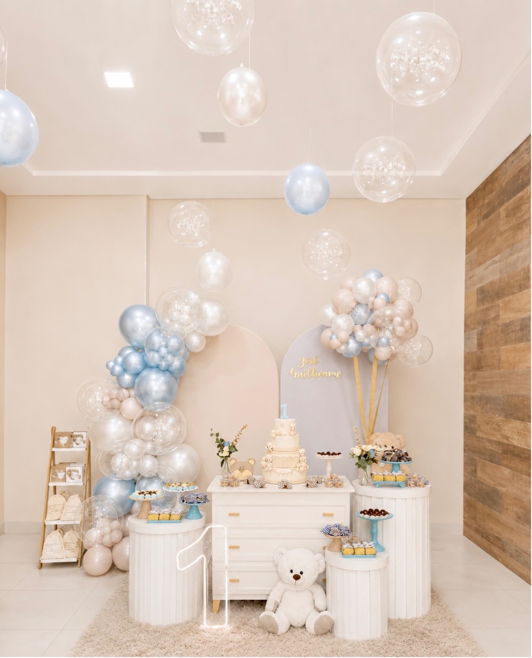 Decoração Urso- Chá de Bebê Ou 1 Ano - Me Pegue Monte