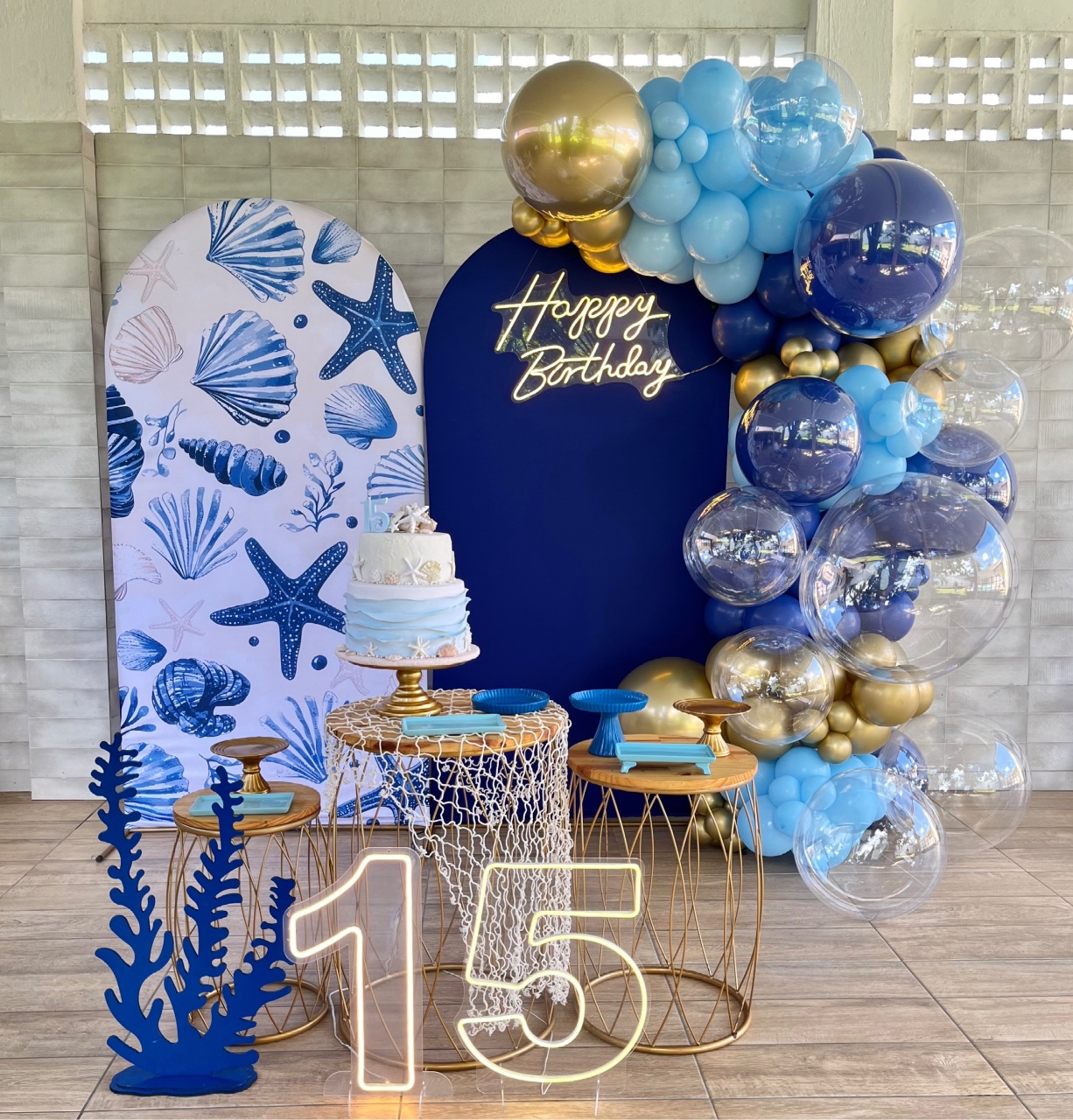 Decoração 15 Anos - Praia  - Me Pegue Monte