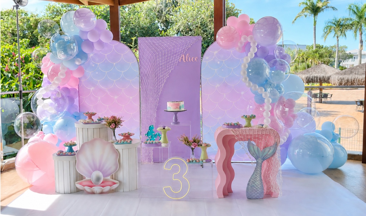 Decoração Com Balão - Sereia - Me Pegue Monte