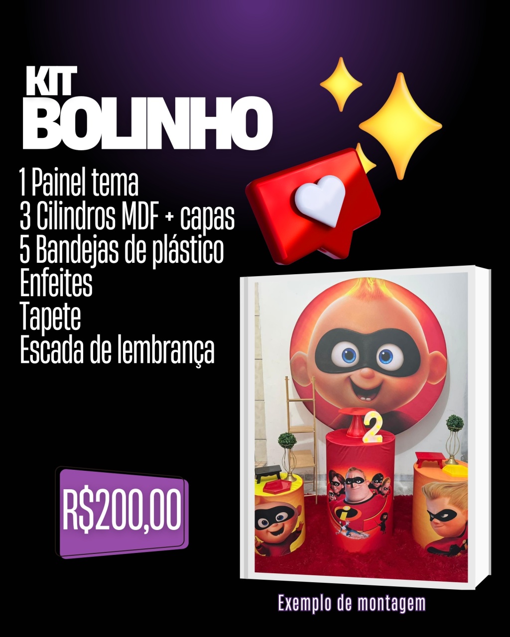 Kit Bolinho - Pegue E Monte - Me Pegue Monte