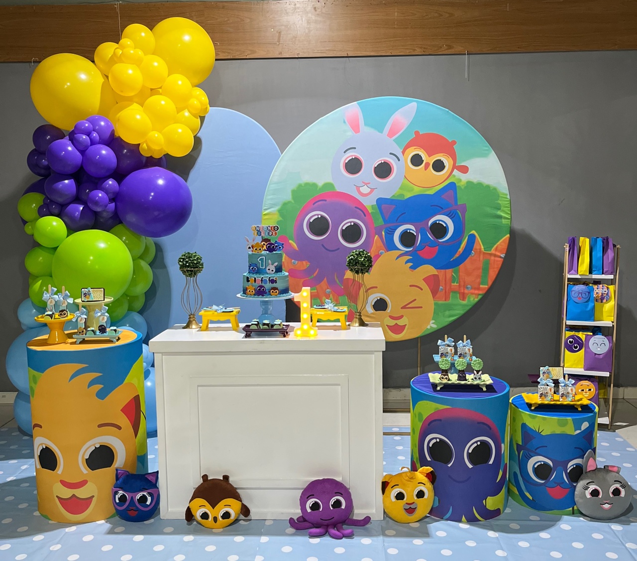 Decoração Bolofofo Menino M - Tradicional  - Me Pegue Monte