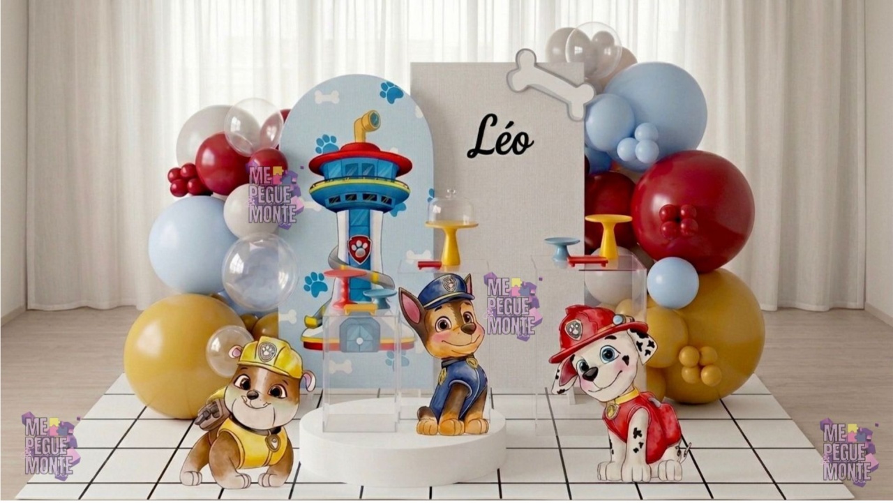 Decoração Orgânica - Patrulha Canina - Me Pegue Monte