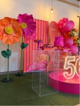 Decoração Floral - Laranja E Pink - imagem 2