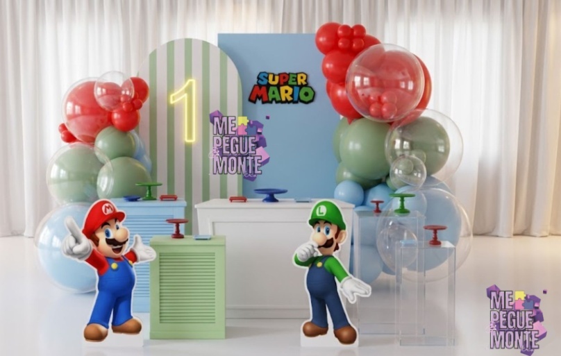 Decoração Infantil Mario - 2 - Me Pegue Monte
