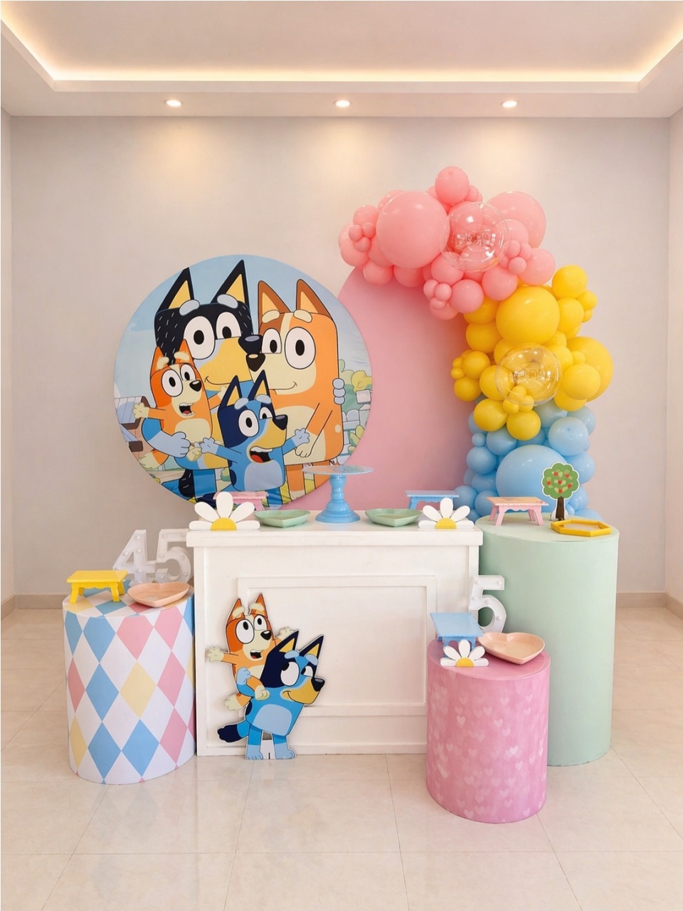 Decoração Infantil - Bluey  - Me Pegue Monte
