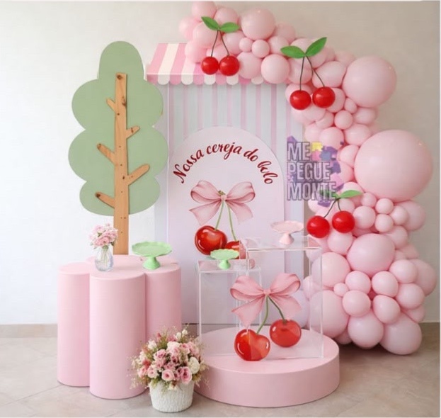 Decoração Cerejinha - Projeto 1 - Me Pegue Monte