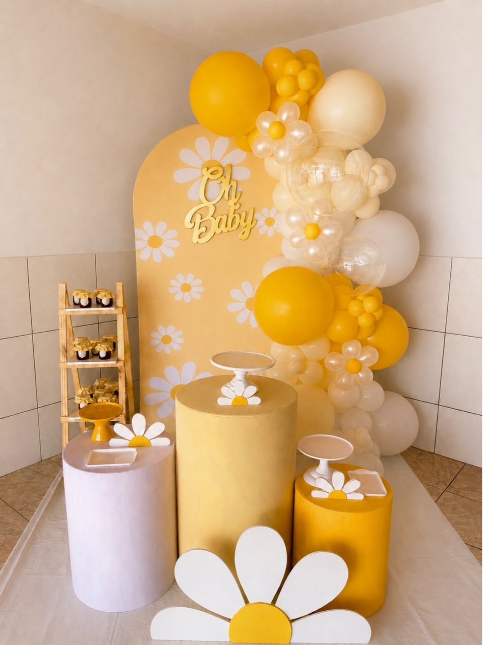 Chá de Bebê Margarida - Decoração - Me Pegue Monte