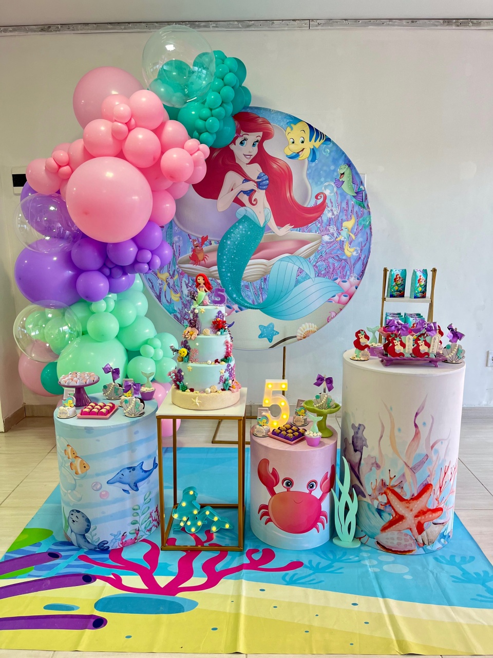 Decoração P Pequena Sereia - Ariel  - Me Pegue Monte