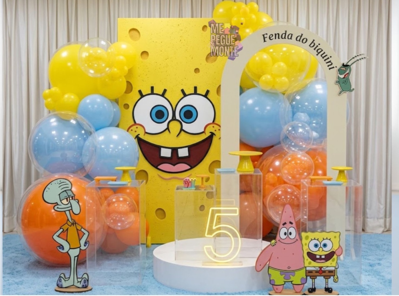 Decoração Infantil - Bob Esponja  - Me Pegue Monte
