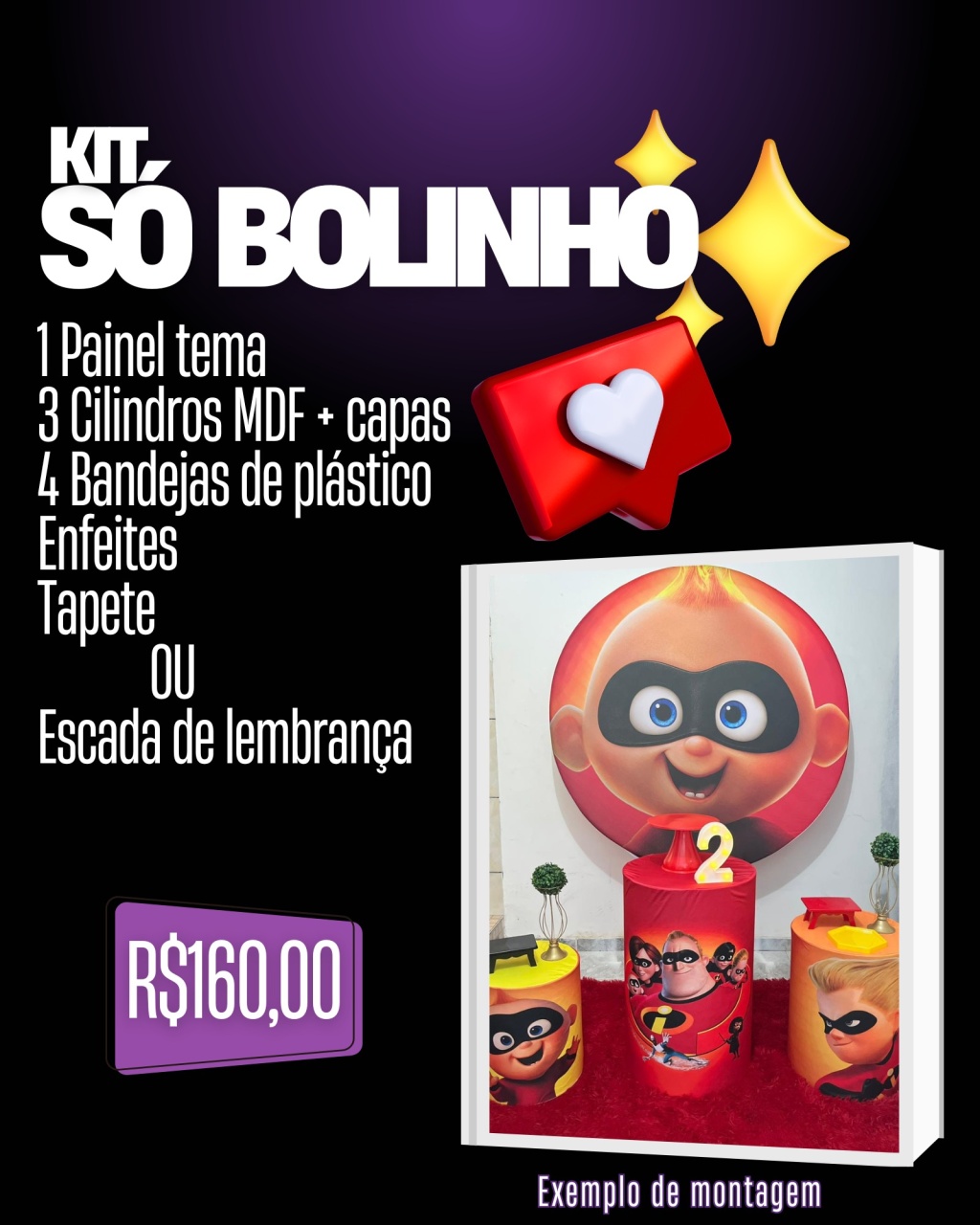 Kit Só Bolinho - Pegue E Monte - Me Pegue Monte