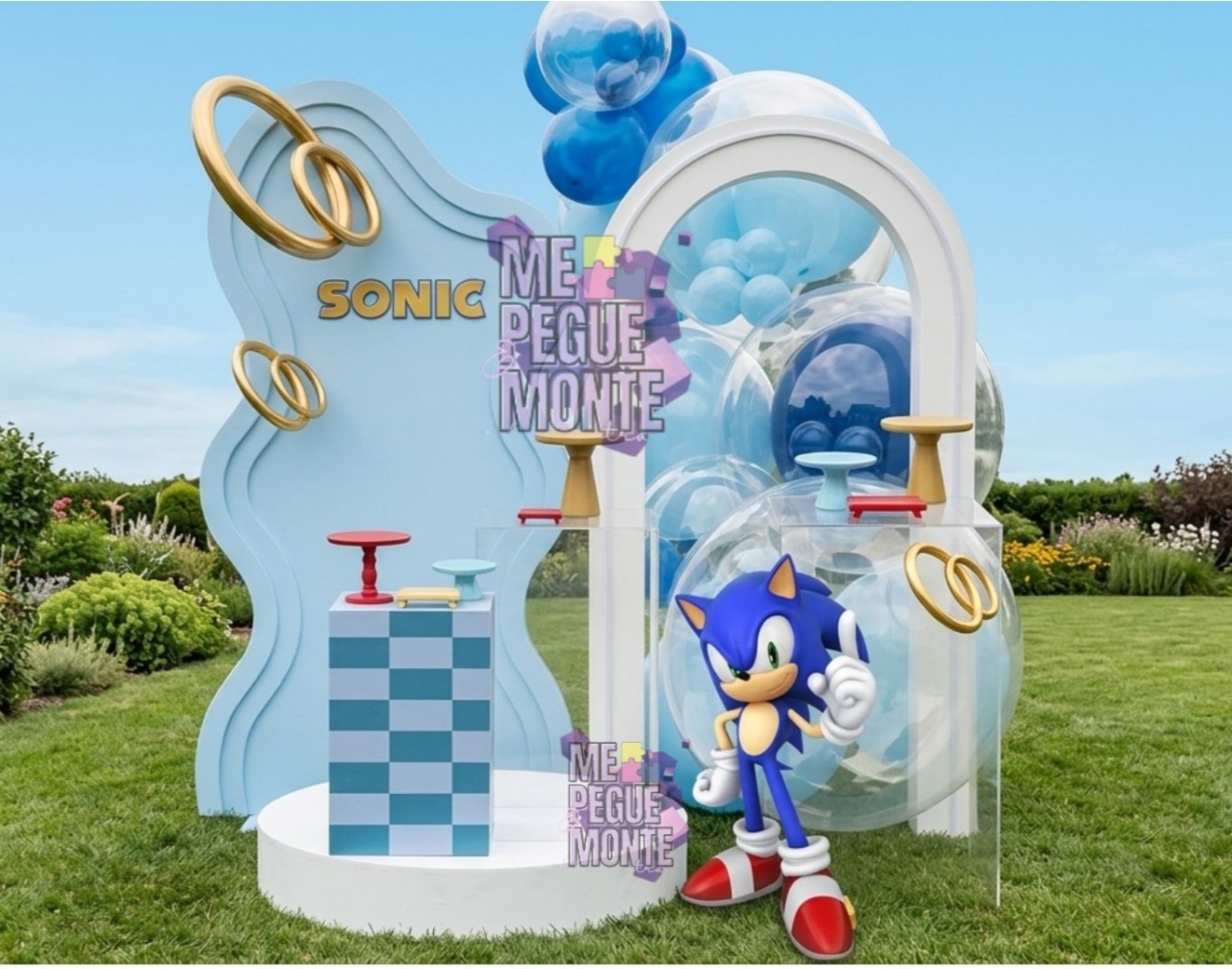 Decoração Orgânica - Sonic - Me Pegue Monte
