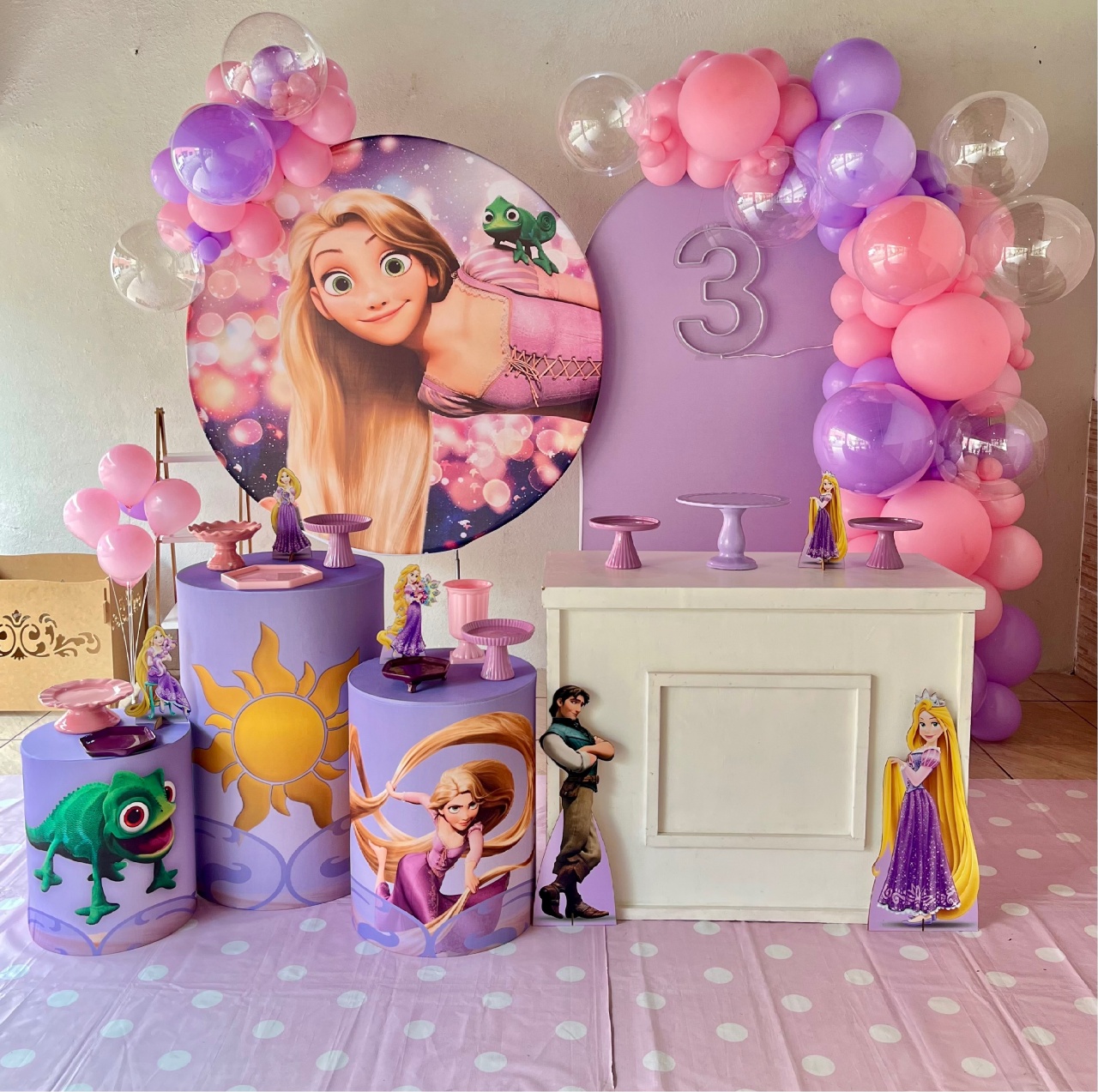 Decoração Rapunzel - Tradicional  - Me Pegue Monte