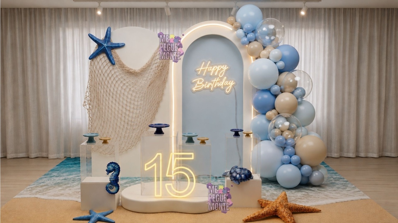Decoração Praia - 15 Anos - Me Pegue Monte