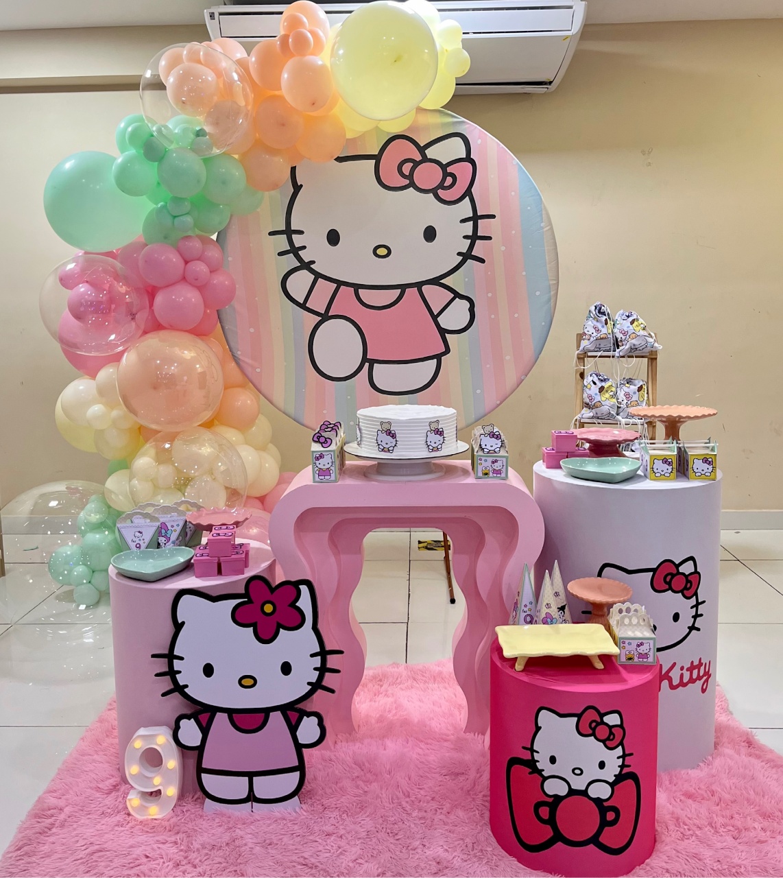 Decoração - Hellokitty Aquarela  - Me Pegue Monte