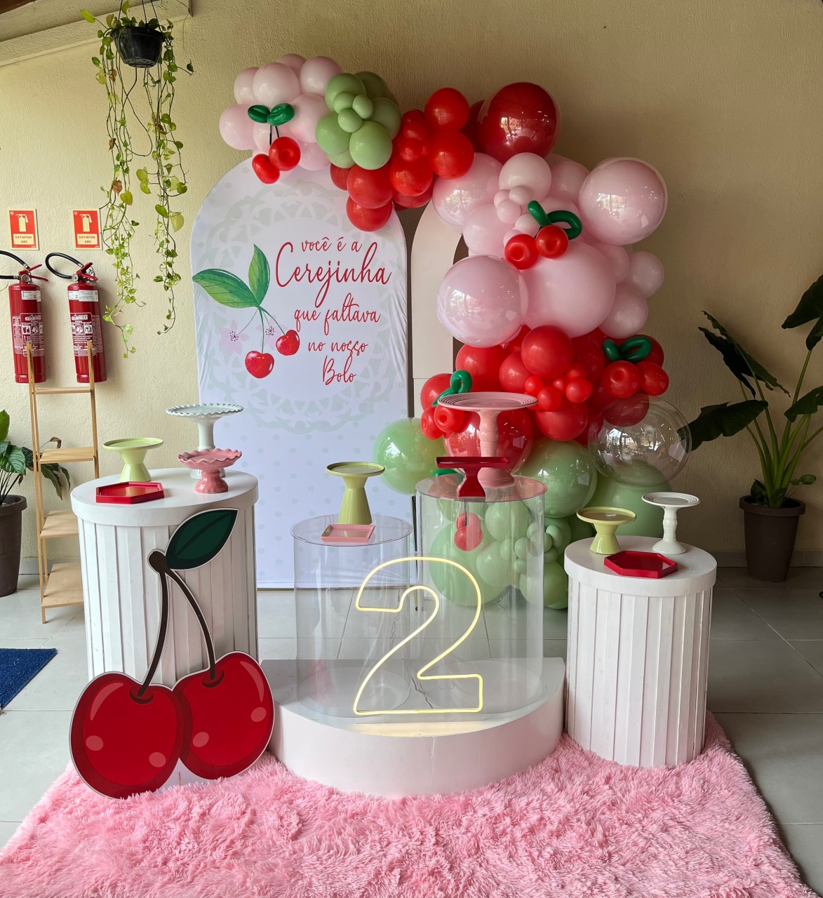Decoração Cerejinha Infantil  - Me Pegue Monte