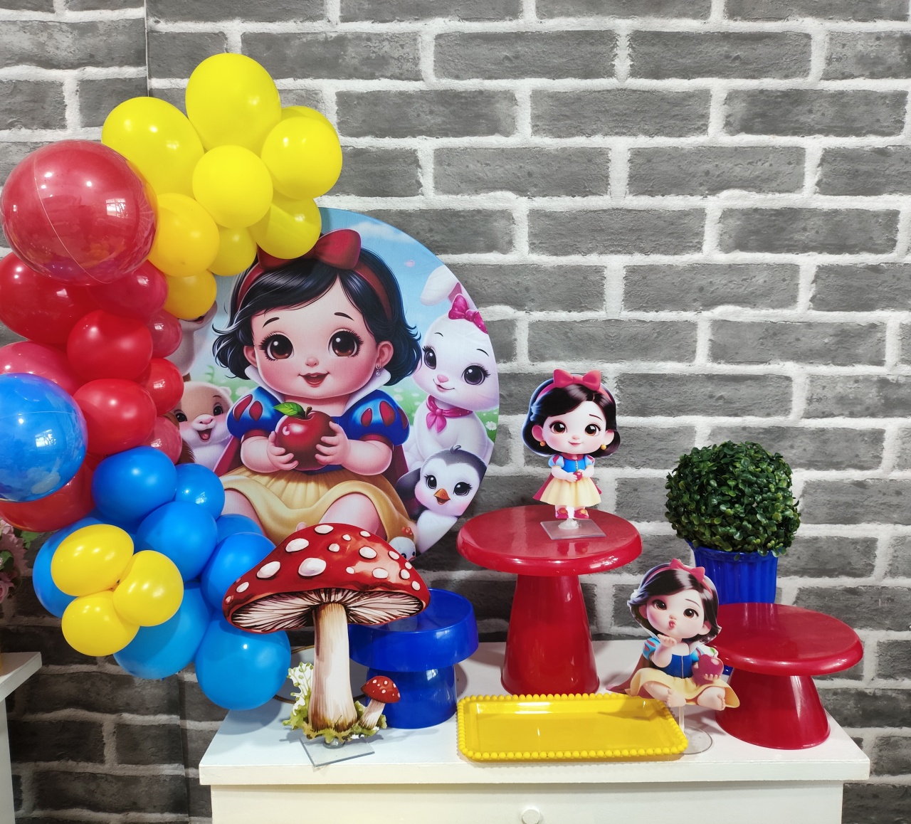 Kit Só Um Bolinho Branca de Neve Baby - MOURA EVENTOSS