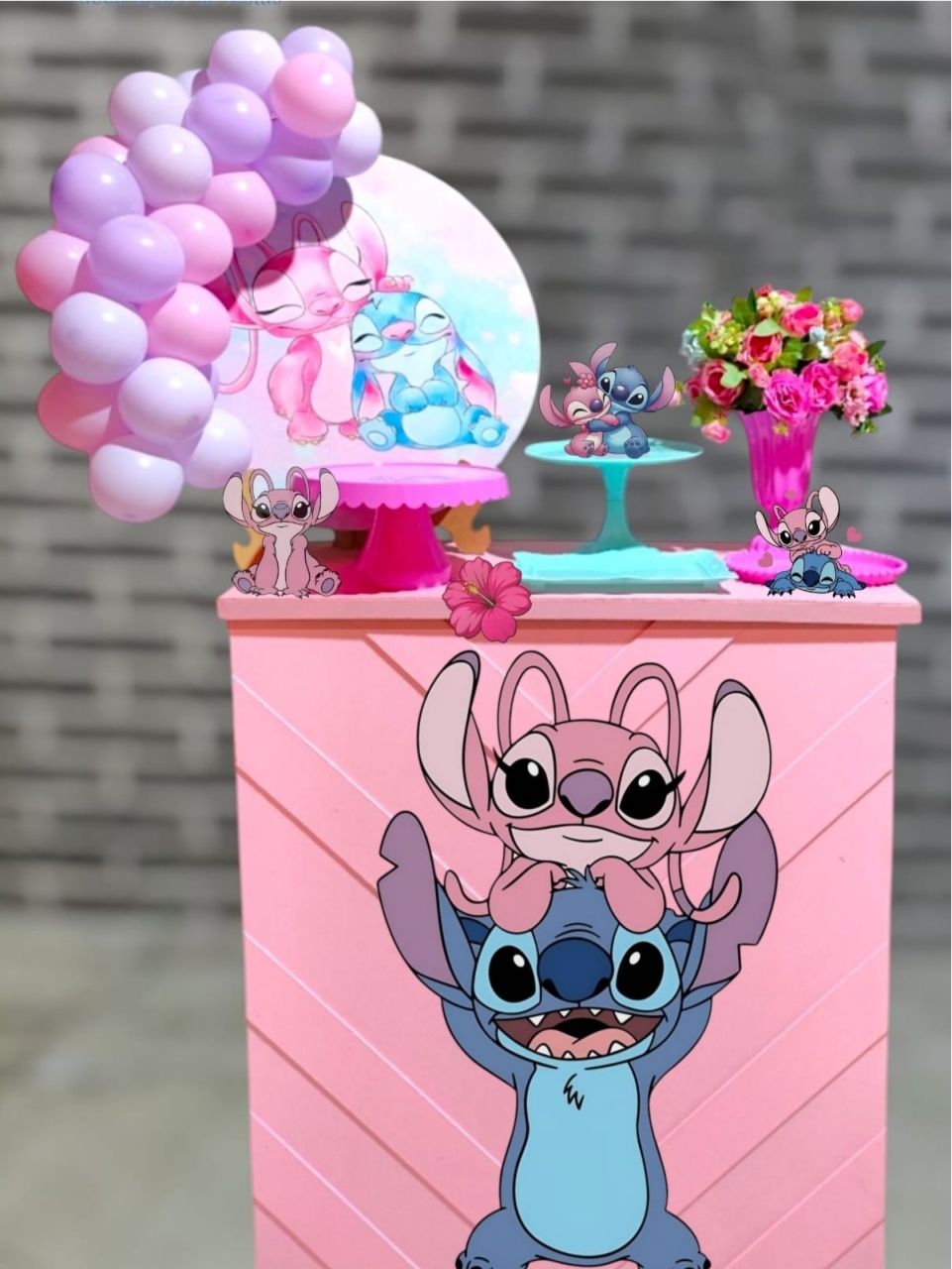 Kit Festa Na Mesa Stitch E Angel - MOURA EVENTOSS