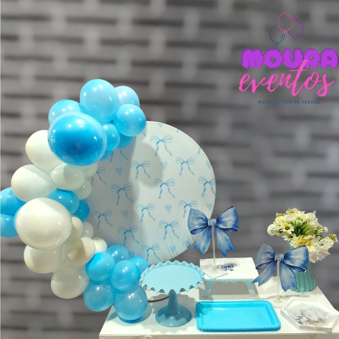 Kit Só Um Bolinho Laço Azul - MOURA EVENTOSS