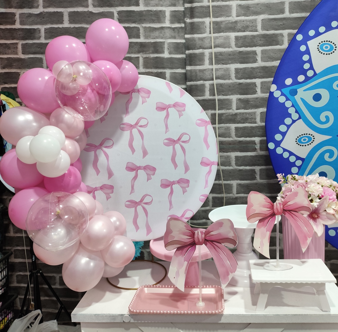 Kit Só Um Bolinho Laço Rosa - MOURA EVENTOSS
