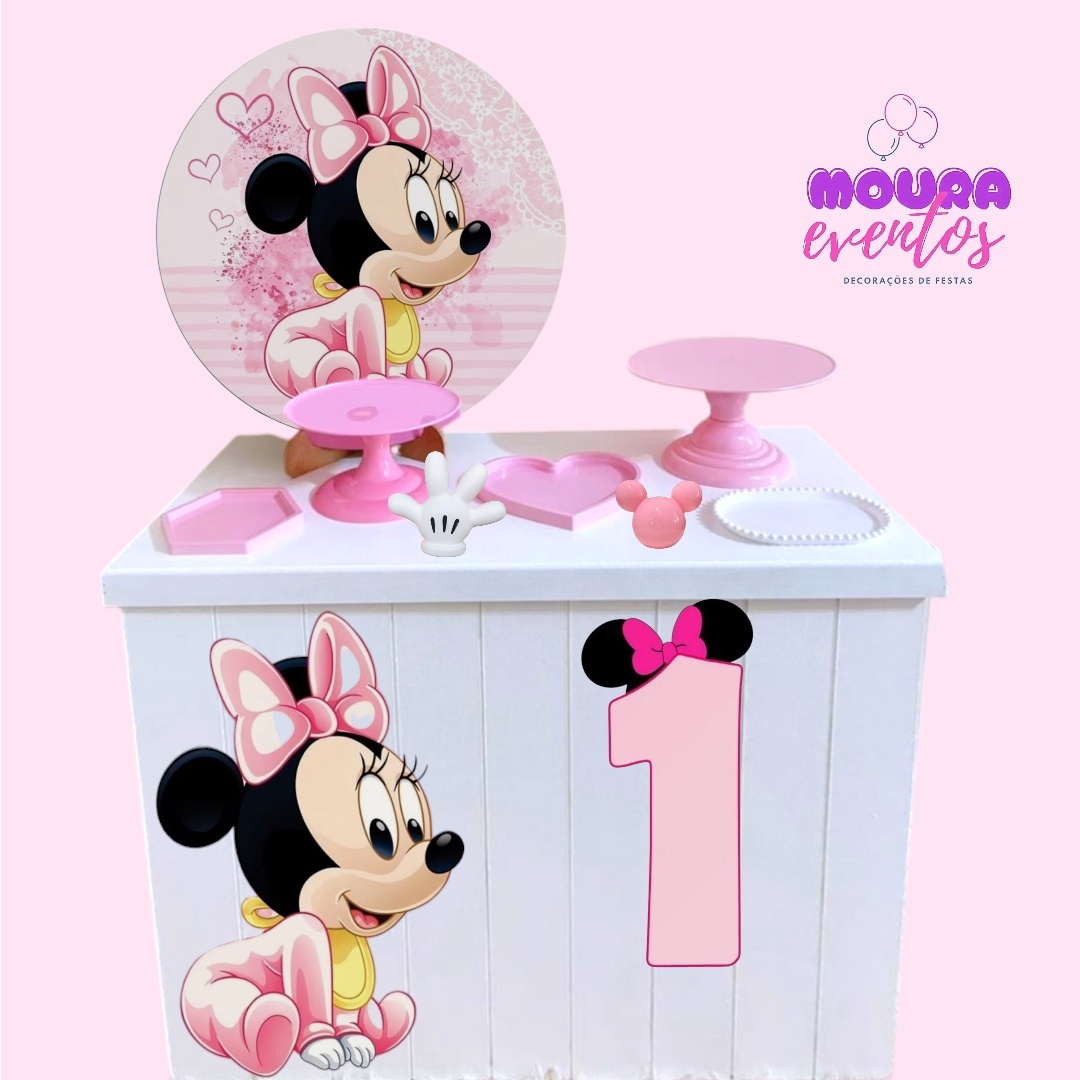 Kit Festa Na Mesa Minnie Baby - MOURA EVENTOSS