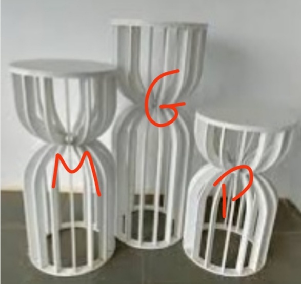 Mesa Ampulheta P - MOURA EVENTOSS