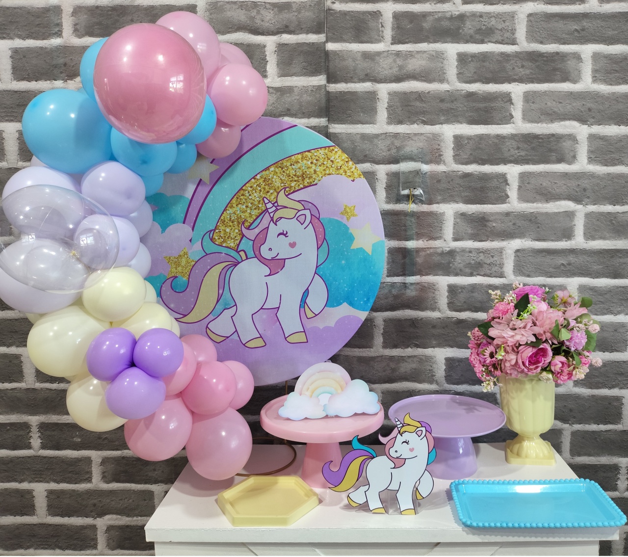 Kit Só Um Bolinho Unicornio - MOURA EVENTOSS