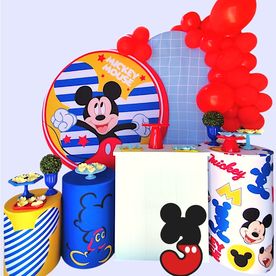 Kit G Mickey Mouse Azul - MOURA EVENTOSS