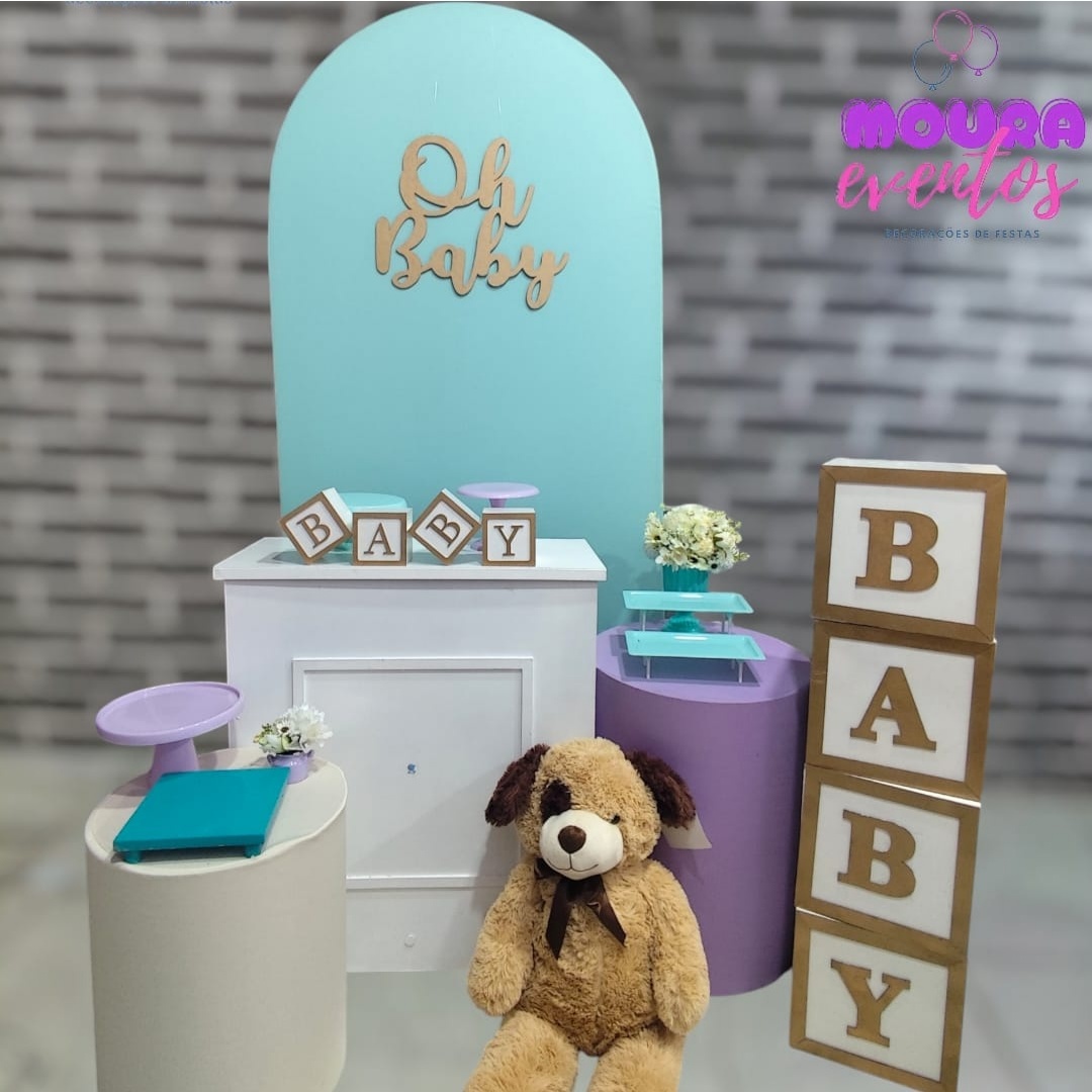 Kit M Cha de Fraudas Lilas, Turqueza E Bege - MOURA EVENTOSS