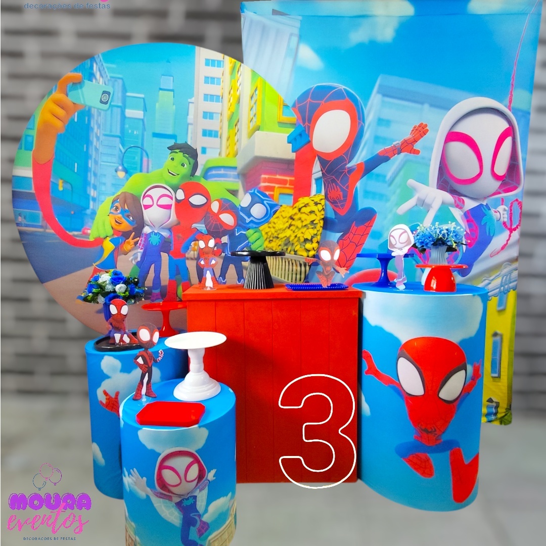 Kit G Amigos da Vizinhança (Homem Aranha) - MOURA EVENTOSS