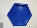 Bandeja Baixa Sextavada Azul Escuro - imagem 2