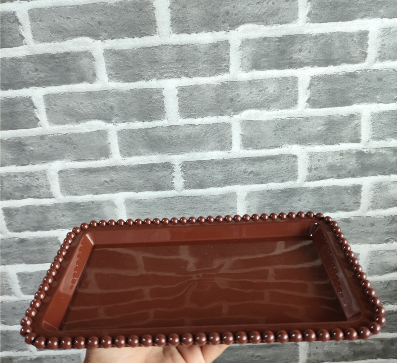 Bandeja Baixa Marrom/ Chocolate - MOURA EVENTOSS