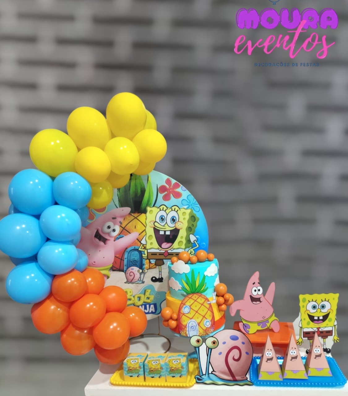 Kit Só Um Bolinho Bob Esponja - MOURA EVENTOSS