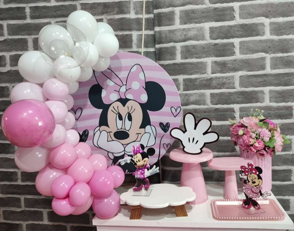 Kit Só Um Bolinho Minnie Rosa - MOURA EVENTOSS
