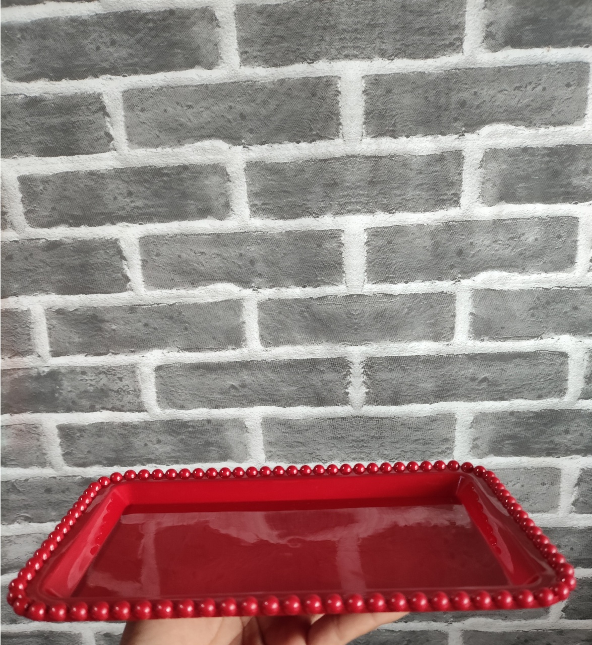 Bandeja Baixa Vermelho Intenso - MOURA EVENTOSS