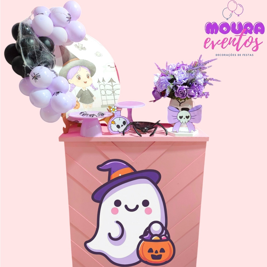 Kit Festa Na Mesa Halloween Bruxinha - MOURA EVENTOSS