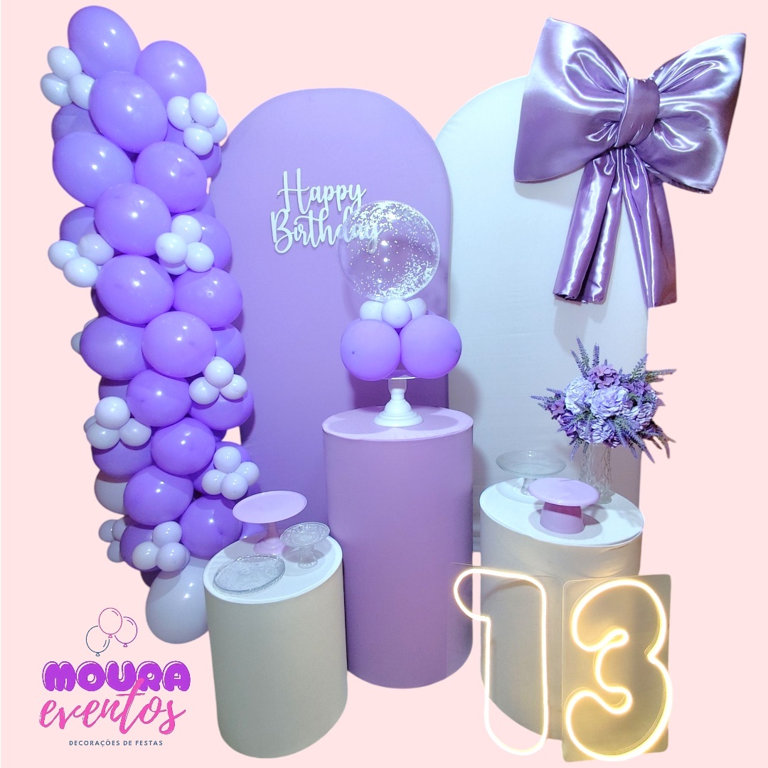 Kit G 15 Anos Lilas - MOURA EVENTOSS