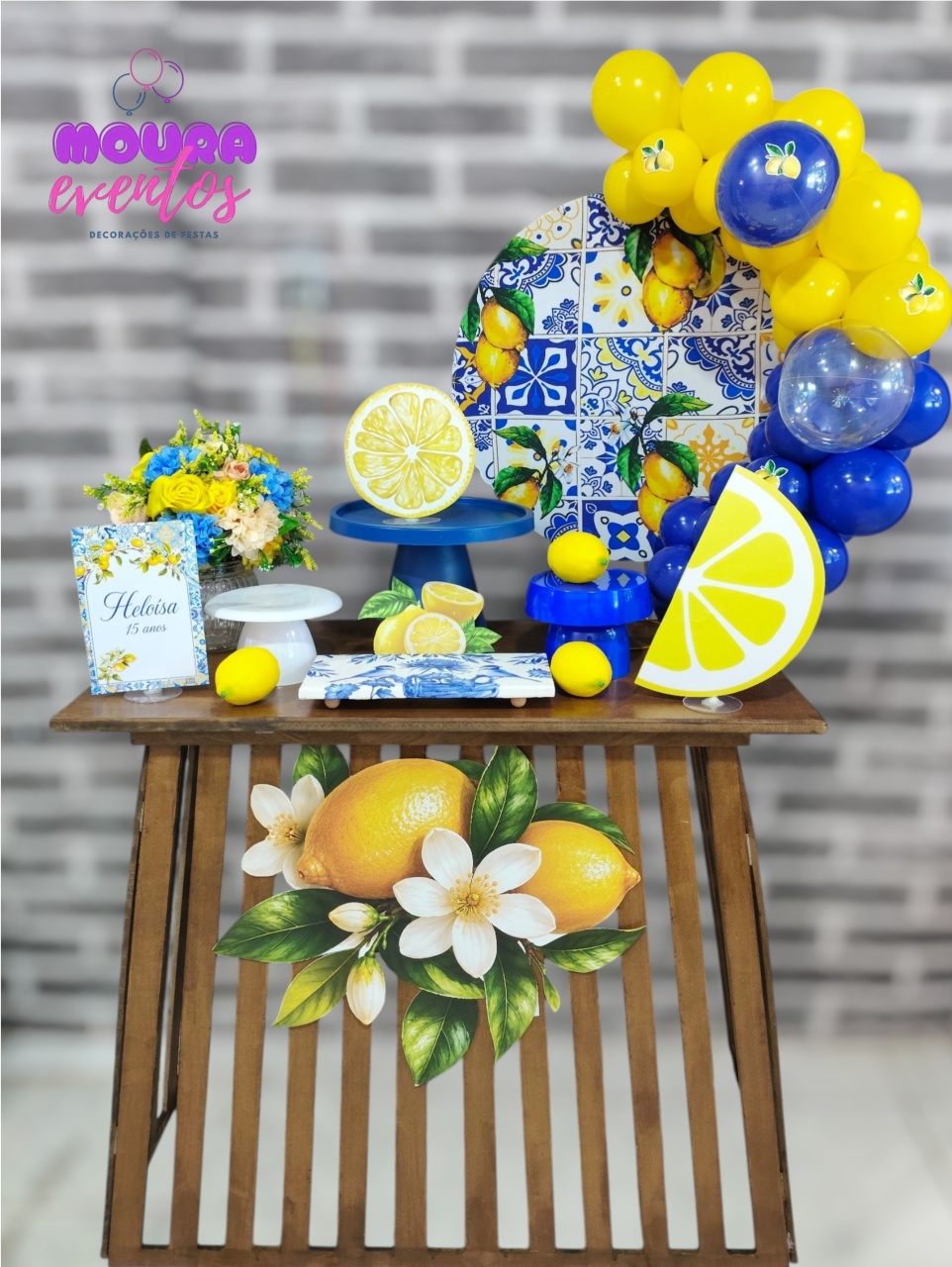 Kit Festa Na Mesa Limao Siciliano - MOURA EVENTOSS