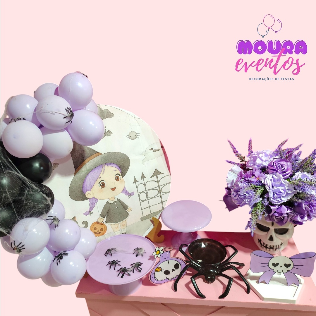 Kit Só Um Bolinho Halloween Bruxinha - MOURA EVENTOSS