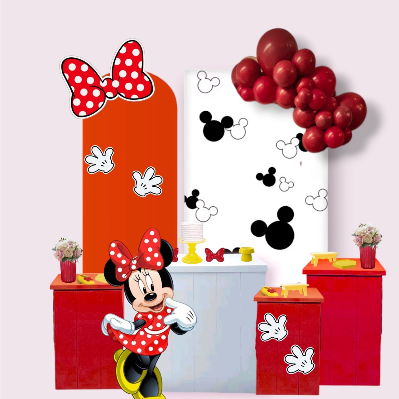 Kit G da Minnie Vermelha - MOURA EVENTOSS