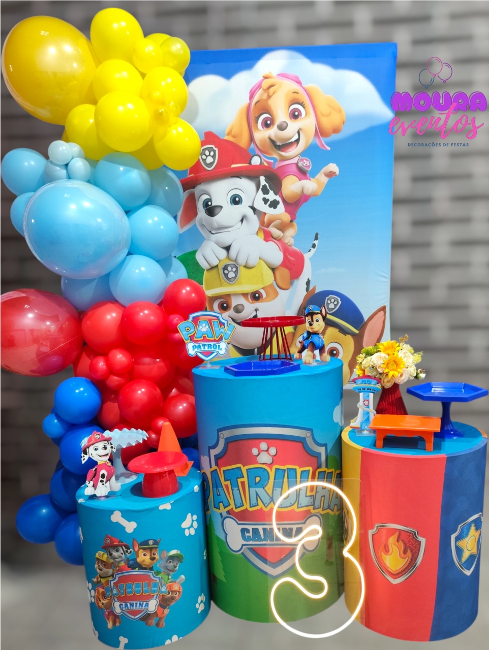 Kit M Patrulha Canina - MOURA EVENTOSS