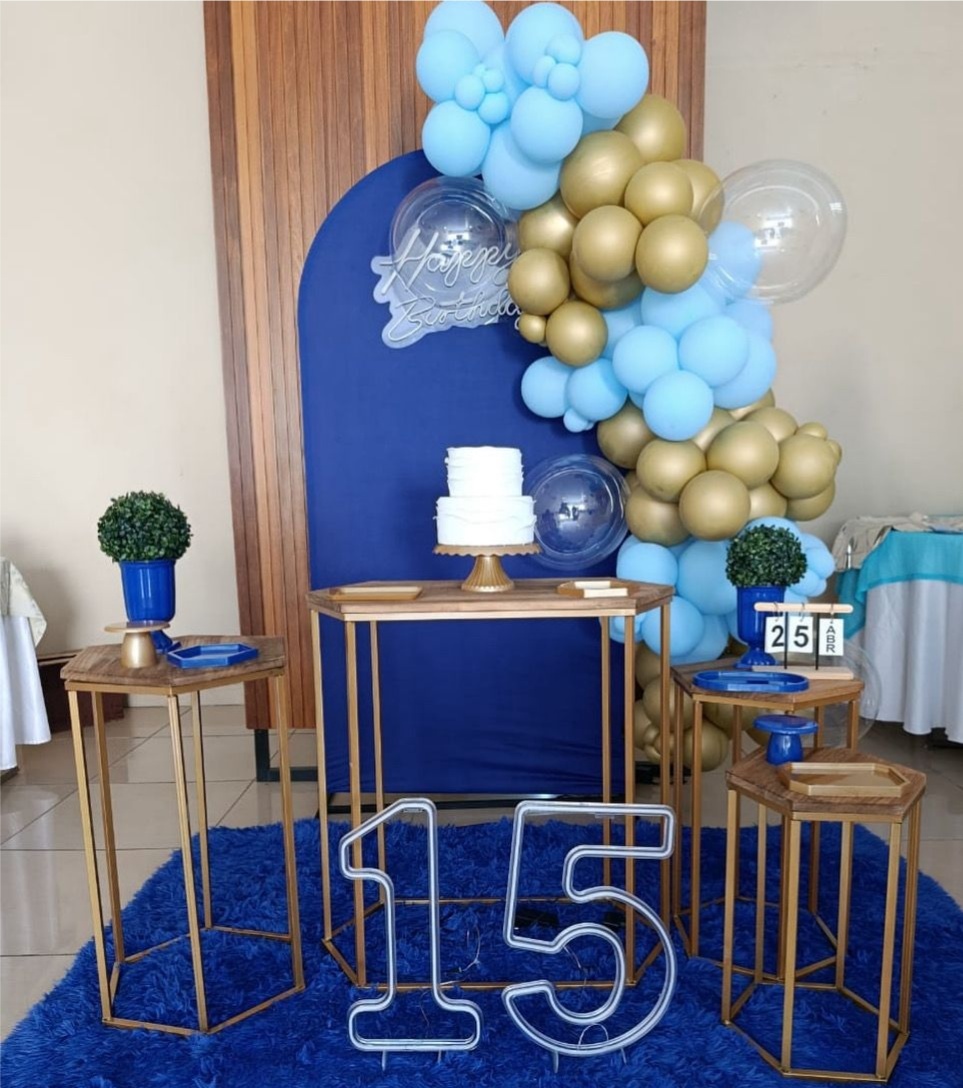 15 Anos Azul - decorbox