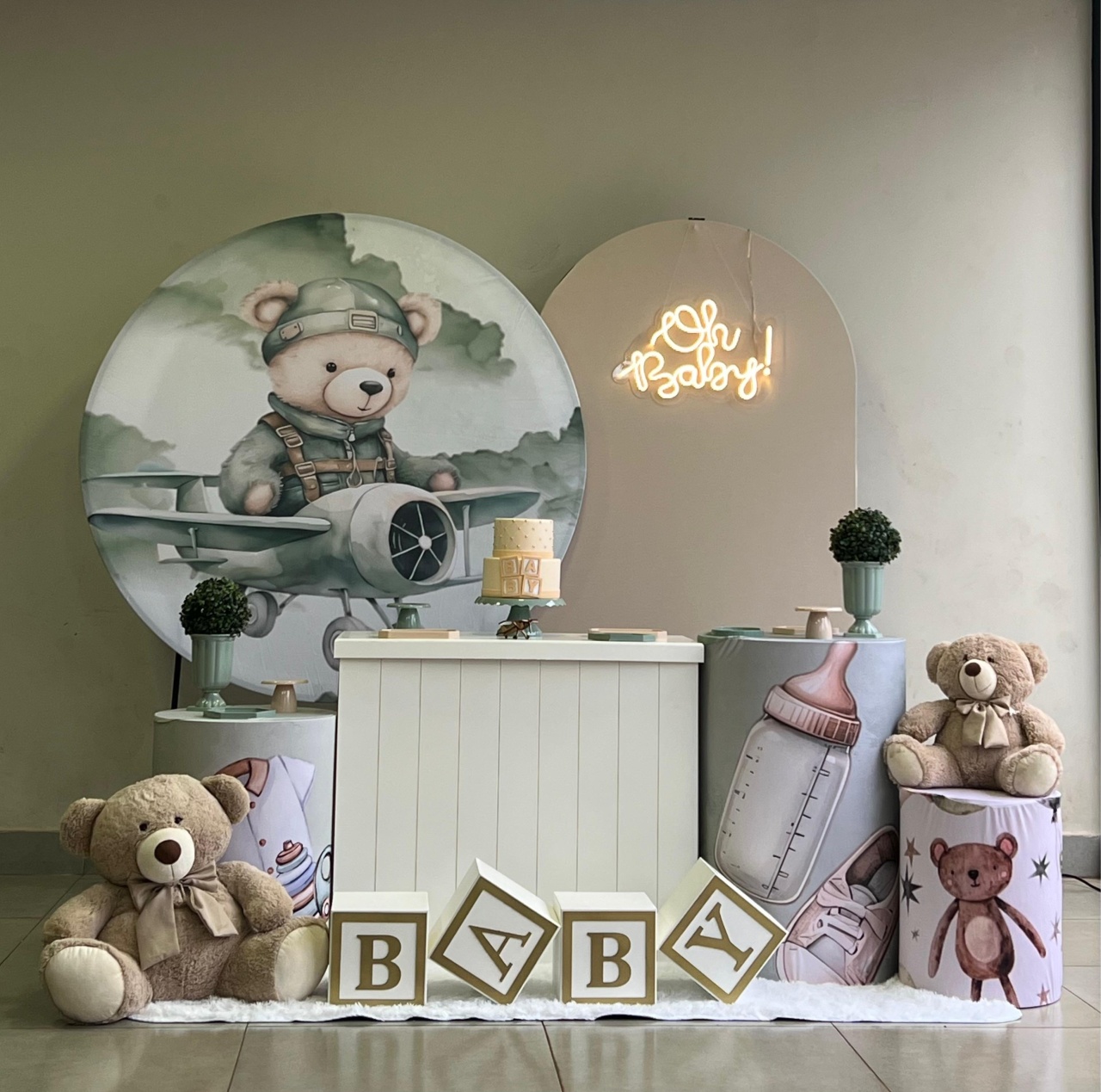 Chá de Bebe Verde 2 - decorbox