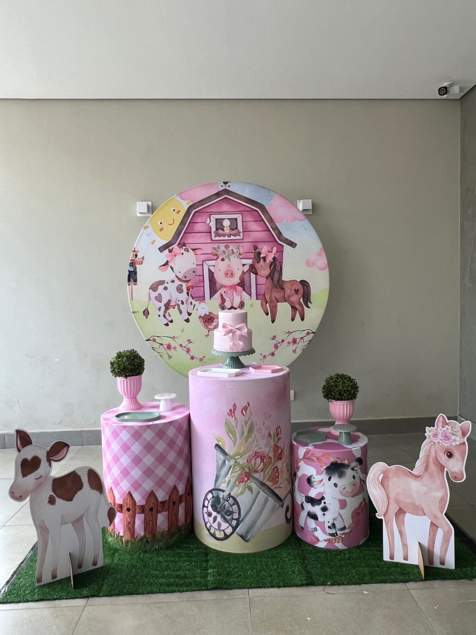 Fazendinha Rosa Base - decorbox