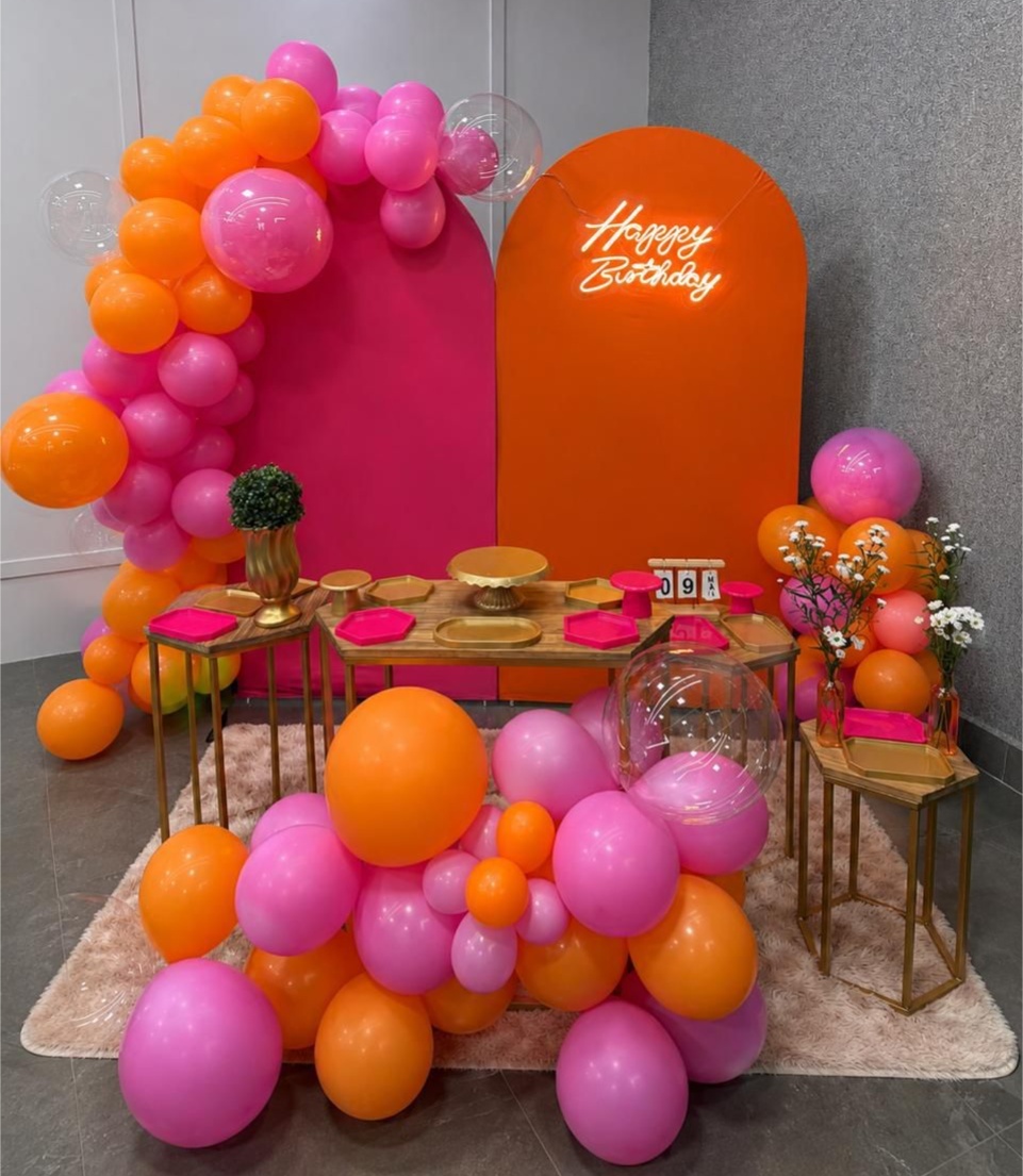 Adulto Pink E Laranja - decorbox