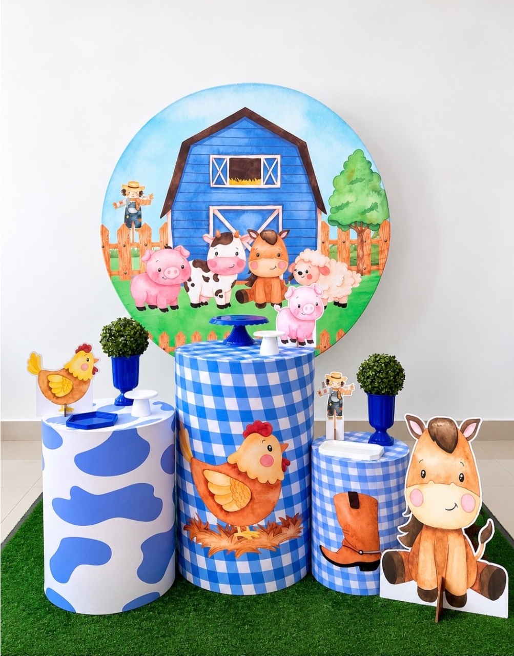 Fazendinha Azul Base - decorbox
