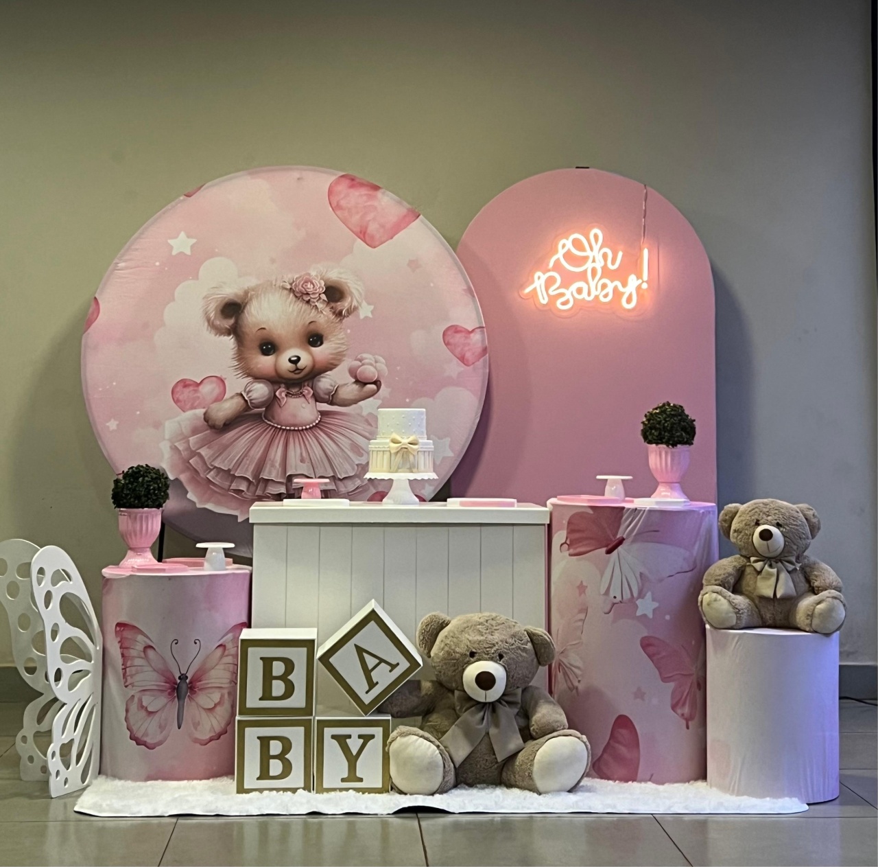 Chá de Bebe Rosa - decorbox