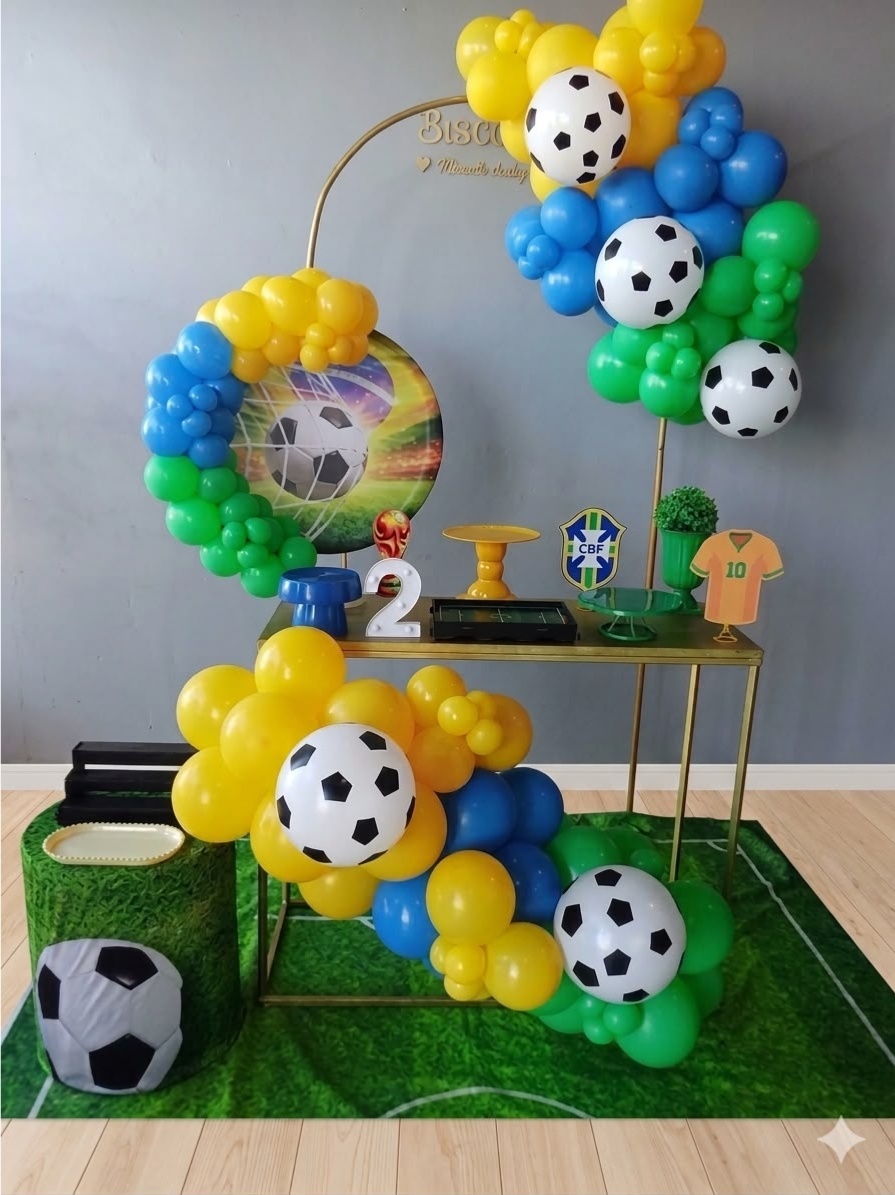 Festa Na Mesa Do Brasil C/ Arco Atras - Biscuit's Mania 